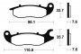 Brzdové destičky Brembo přední HONDA CBR 125 R rok 04-10