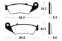 Brzdové destičky Brembo přední HONDA CR 125 rok 98-02