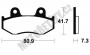Brzdové destičky Brembo přední HONDA NSR 125 R F2 rok 89-90