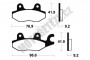Brzdové destičky Brembo přední HONDA VT 125 C,C2 Shadow rok ...