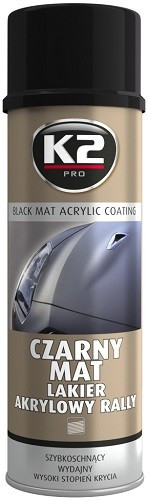 K2 akrylová barva ve spreji černá matná 500 ml