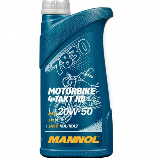 MANNOL 4T MOTORBIKE HD 20W50 1L V-TWIN MA2 , API SL 