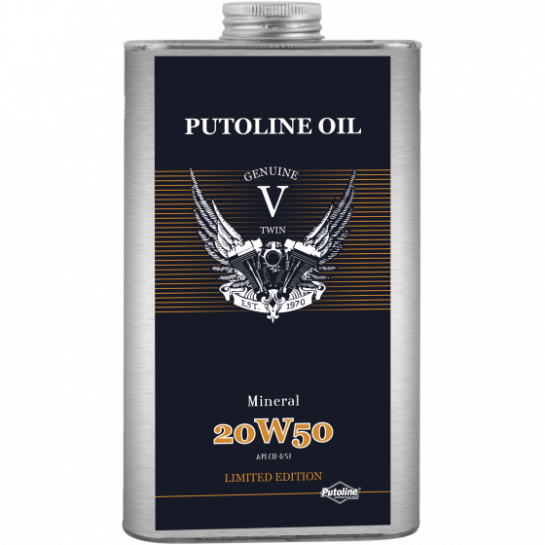 Putoline Genuine V-Twin mineral motorový motocyklový olej 20...