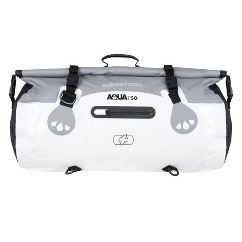 Vodotěsný vak Aqua T-50 Roll Bag, OXFORD (šedý/bílý, objem 50 l) 