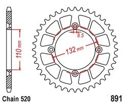 Rozeta KTM Freeride 250 F rok 18-20 