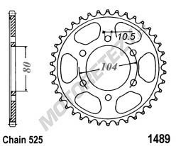 Kalená rozeta KAWASAKI Z 1000 rok 03-06, 10-13 