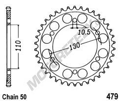 Kalená rozeta YAMAHA FZ1 Fazer rok 06-15