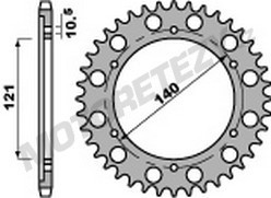 Rozeta CAGIVA 1000 Raptor / V-Raptor rok 01-04