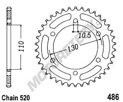 Rozeta KAWASAKI EL 250 Eliminator rok 97-01