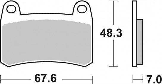 Brzdové destičky SBS přední BENELLI BN 302 rok 15-19 