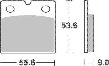 Brzdové destičky SBS přední DUCATI 750 SS rok 91-02