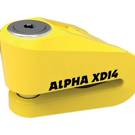 Zámek kotoučové brzdy Alpha XD14, OXFORD (žlutý, průměr čepu...