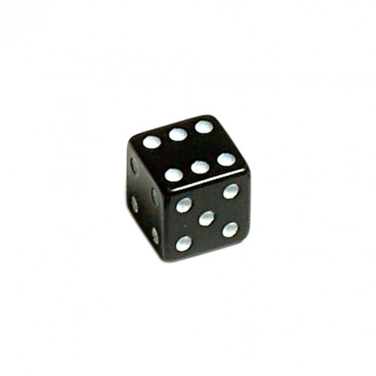 OXFORD Čepičky ventilků černé 2ks Lucky Dice