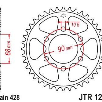 Rozeta HONDA CB 125 R rok 18-20