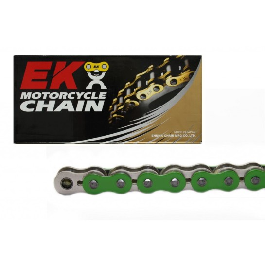 Řetěz EK 525 SRX, QX-ring, zelený, 124čl.