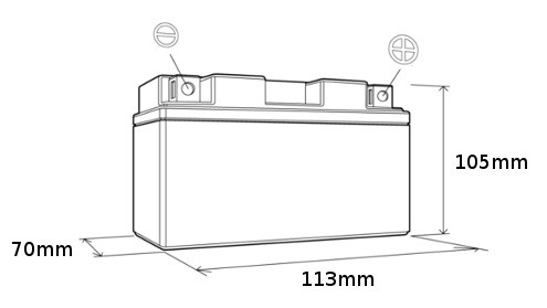 Baterie MR3 YAMAHA GPD 125 N-Max rok 15-20