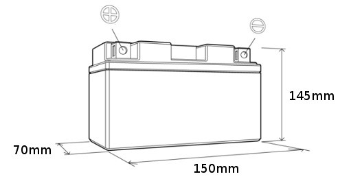 Baterie MR3 YAMAHA MT-01 rok 05-12 