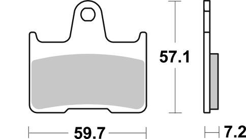 Brzdové destičky SBS zadní BMW M 1000 RR rok 21-24 