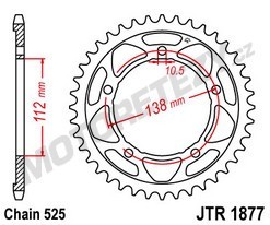 Rozeta YAMAHA MT-09 rok 21-22