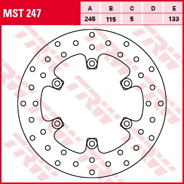 Brzdový kotouč TRW zadní YAMAHA FZR 600 rok 89-95