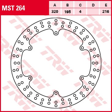 Brzdový kotouč TRW přední YAMAHA XJ 900 Diversion rok 95-03 