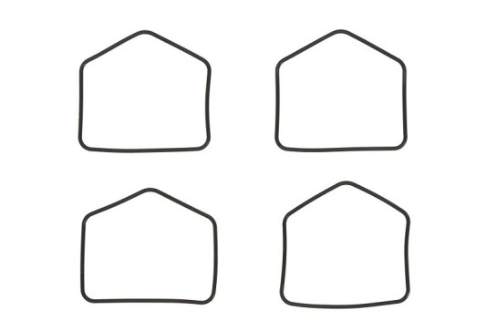 Těsnění víka plovákové komory (4ks) Tourmax KAWASAKI Z 400 rok 74-80 