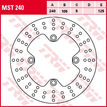 Brzdový kotouč TRW zadní HONDA FJS 600 Silver Wing (FCS 600) rok 01-06 