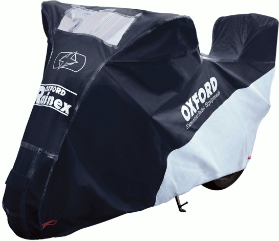 OXFORD RAINEX krycí plachta na motocykl s kufrem - velikost XL