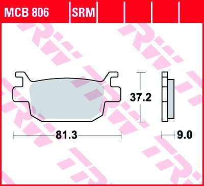 Brzdové destičky TRW Lucas zadní HONDA SH 150 i rok 09-24