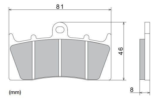Brzdové destičky NISSIN přední BMW 1200 CL rok 00-06
