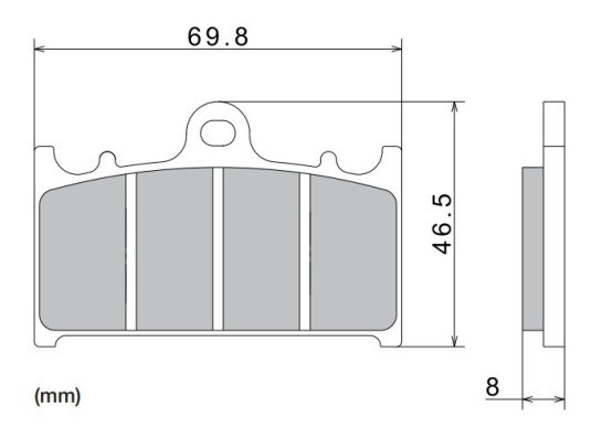 Brzdové destičky NISSIN přední SUZUKI SV 1000 rok 03-06