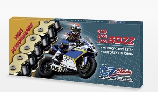 Řetěz ČZ 525 SDZZ Silver, X-ring, stříbrný, 110 článků