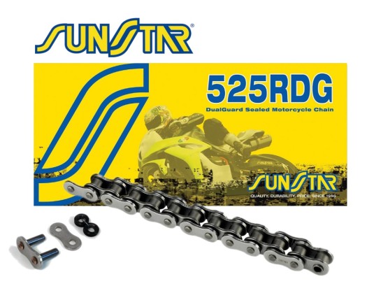 Řetěz Sunstar 525 RDG, X-ring, 110čl., nýtovací spojka 