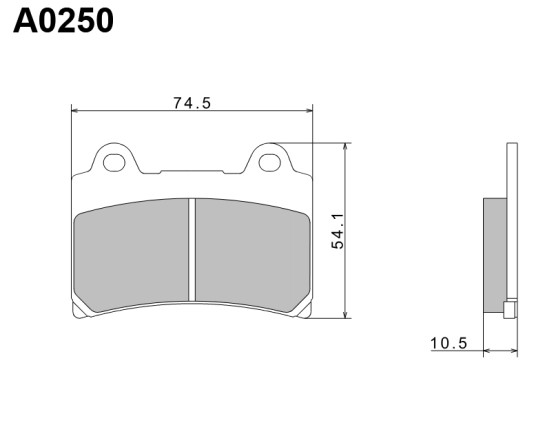 Brzdové destičky NISSIN přední YAMAHA TDM 850 rok 91-95