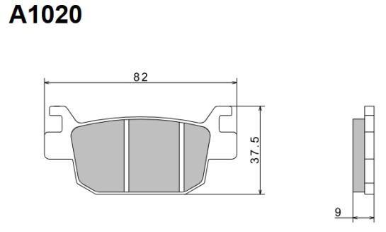 Brzdové destičky NISSIN zadní HONDA SH 150 i rok 09-24