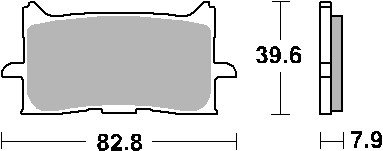 Brzdové destičky MR3 přední HONDA X-ADV 750 rok 18-23