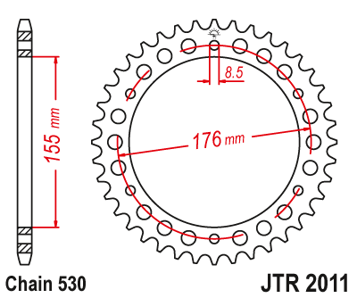 Rozeta TRIUMPH T509 Speed Triple rok 97-98
