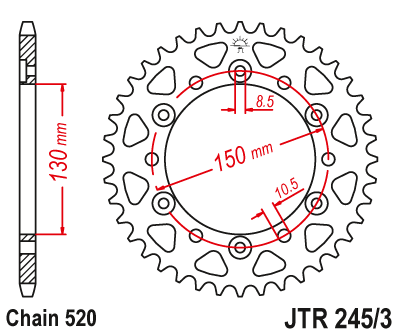 Rozeta HONDA FMX 650 rok 05-08