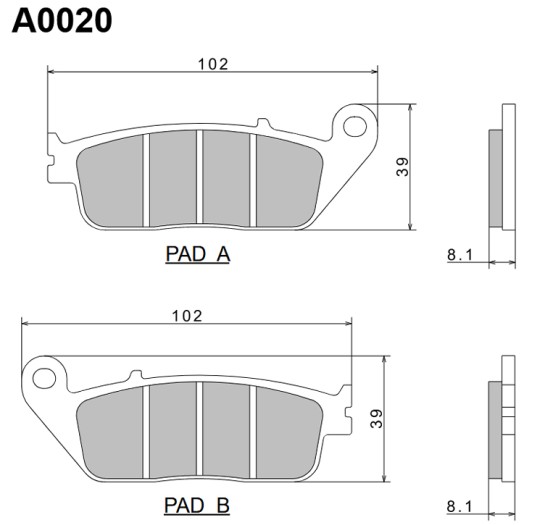 Brzdové destičky NISSIN přední TRIUMPH 900 Street Twin, Cup,...