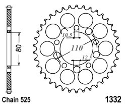 Rozeta TRIUMPH 800 Speedmaster rok 03-05