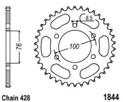 Rozeta YAMAHA MT 125 (ABS) rok 20-25