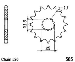 Řetězové kolečko VOGE 300 Rally rok 23-24