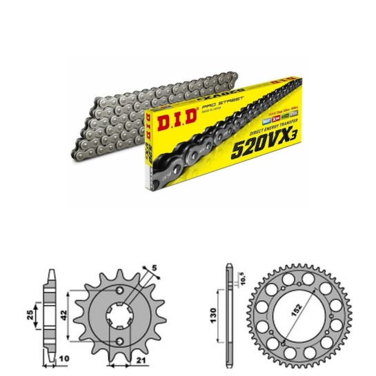 DID Řetězová sada D.I.D X-ring CAGIVA 500 Canyon rok 99-01 