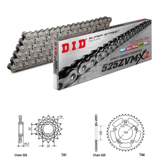 DID Řetězová sada D.I.D XX-ring DUCATI 999 (03-06) rok 03-06 