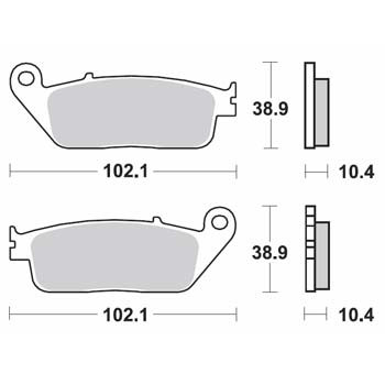 Brzdové destičky SBS přední YAMAHA X-Max 125 rok 10-18 