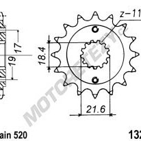 Řetězové kolečko HONDA CB 300 F rok 15-18