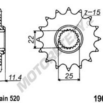 Řetězové kolečko KTM 625 SMC rok 05-06