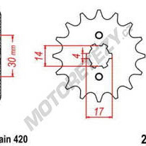 Řetězové kolečko HONDA MSX 125 (Grom) rok 14-24