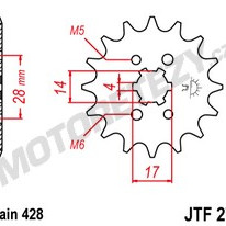 Řetězové kolečko APRILIA 125 RS4 rok 11-16