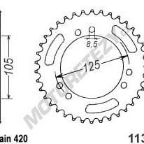 Rozeta DERBI 50 Derbi Senda R X-race (04-08) rok 04-08